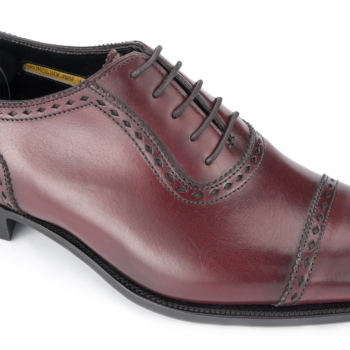 BRUNSWICK in Burgundy Calf