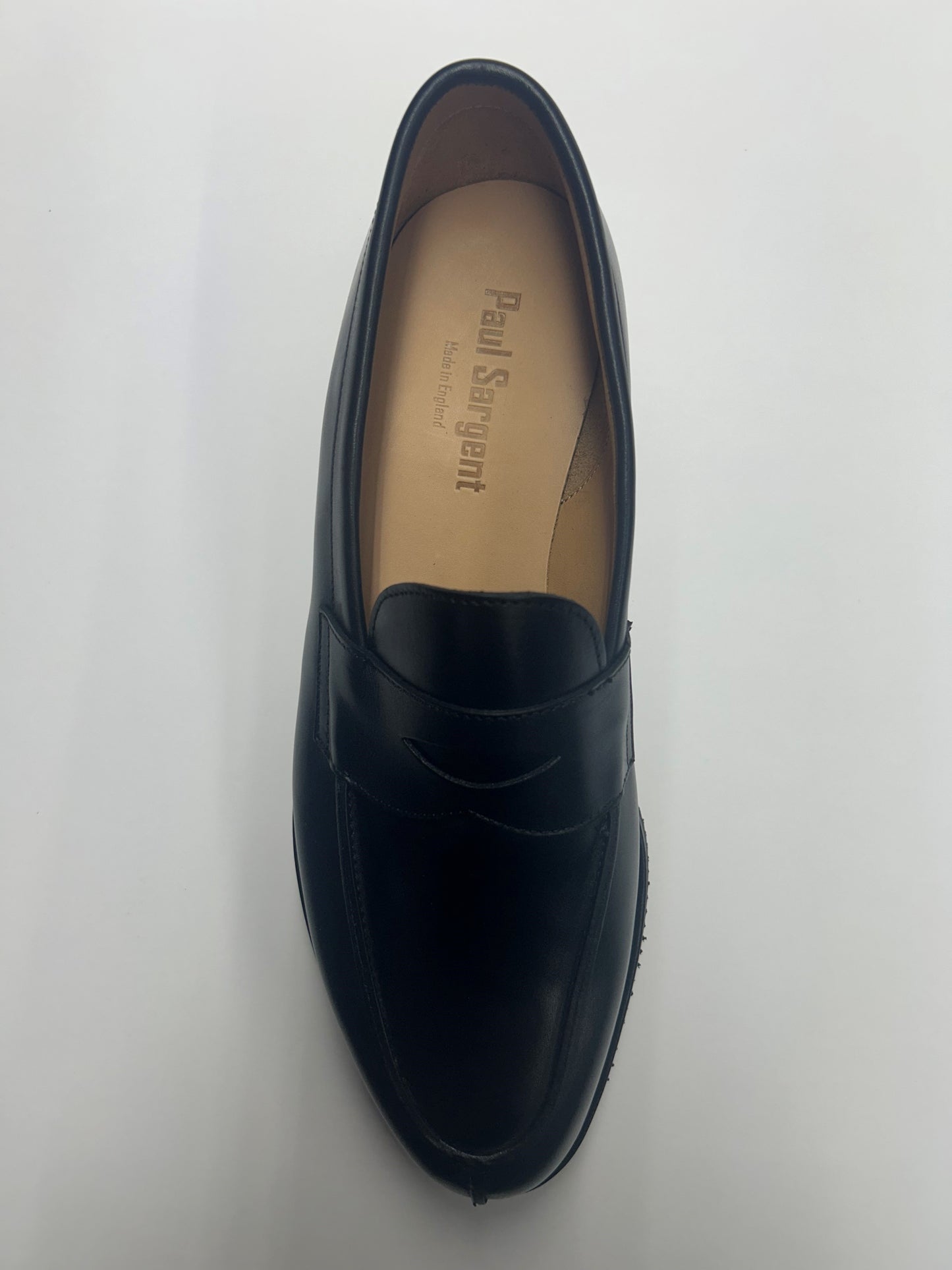 Black calf loafer